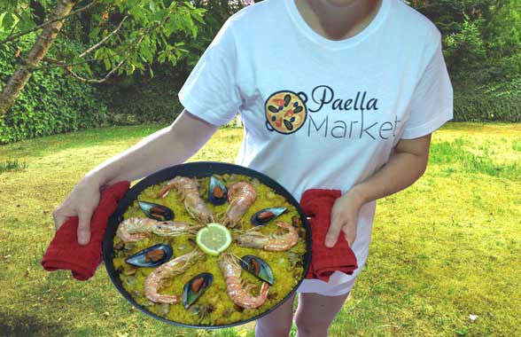 Paella lista para comer