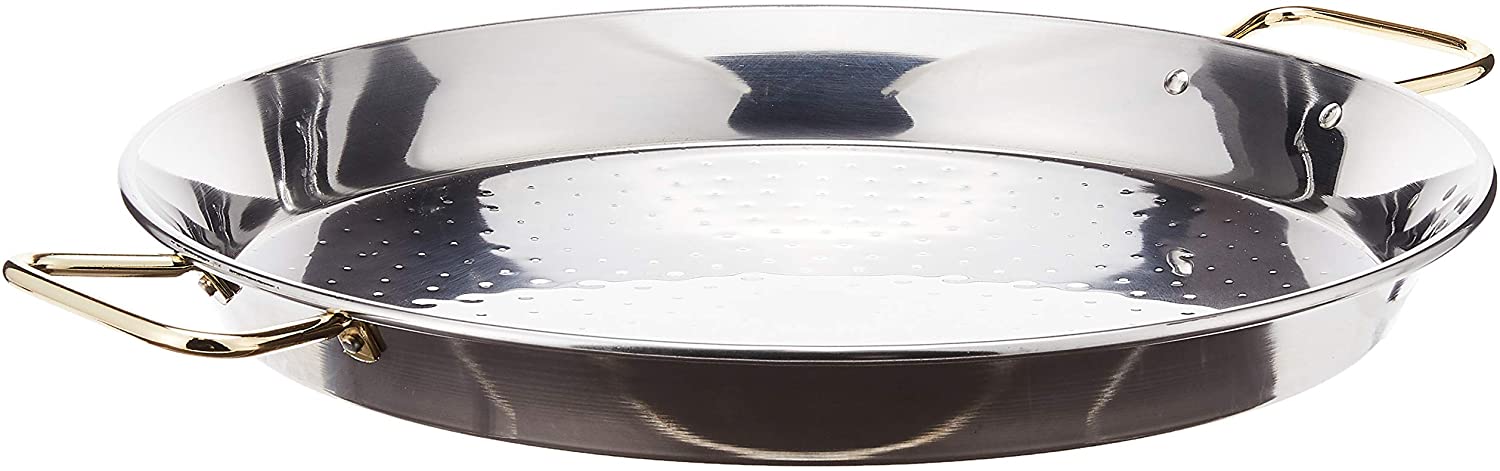 Garcima 16-Inch Stainless Steel Paella Pan