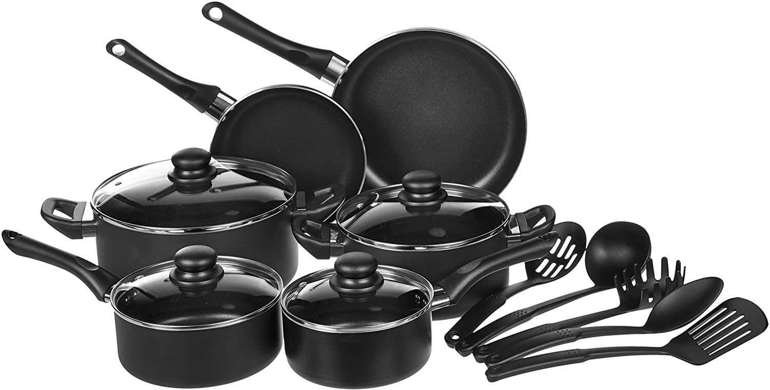 Non-Stick Cookware Set, Pots, Pans and Utensils
